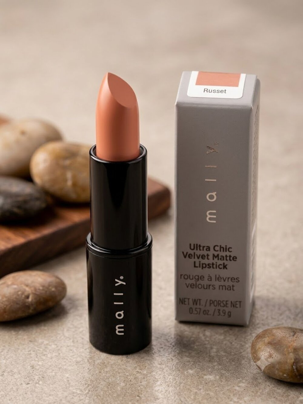 NIB Mally Beauty Ultra Chic Velvet Matte Lipstick - Russet